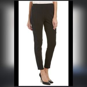 NWT T Tahari Black Cathy‎ Lace Detail Ponte Leggings Size XL